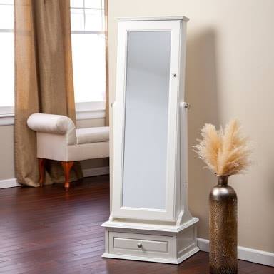 White Standing Mirror