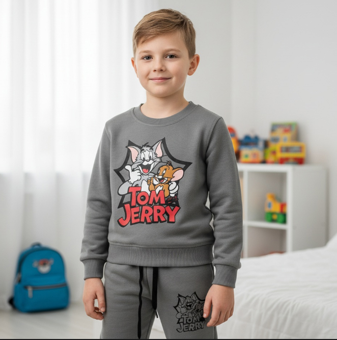 Tom Jerry Gray Shirt